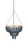 Hello Honey® 25.5" Iron Pendant Light With Blue Wood Beads